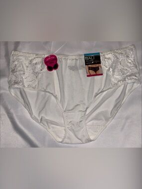 Bali White Lace Hipster Panties - Classic White 2XL